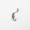 Elements 3-3/8" Satin Nickel Small Transitional Double Prong Wall Mounted Hook YD40-337SN - alternate 1